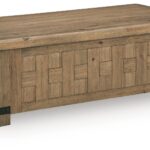 Ridgester - Lift Top Cocktail Table - Light Brown