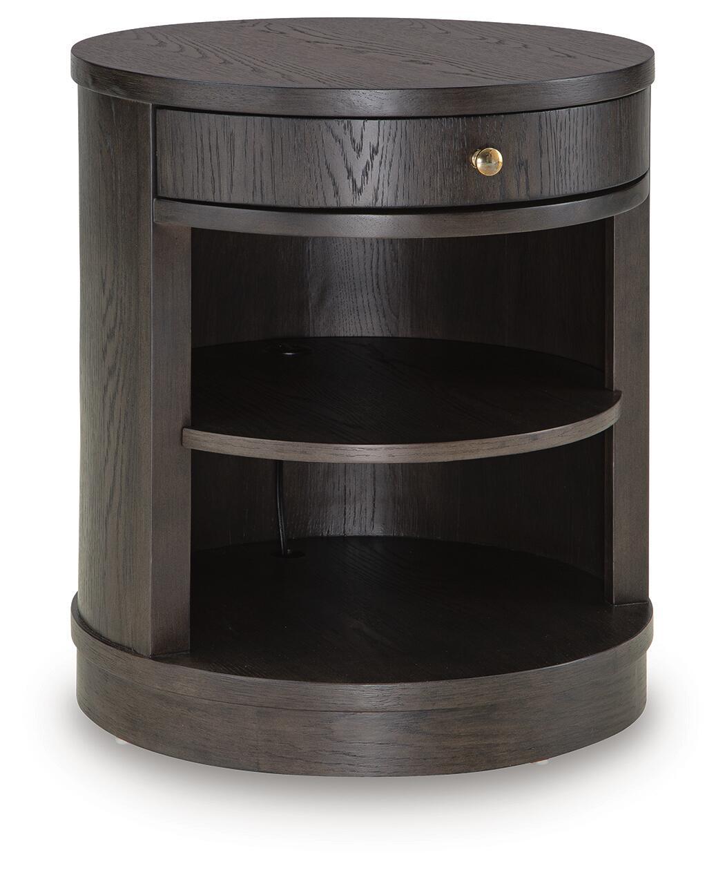 00c55140-45e2-48d7-94bc-02726a191afd Leighmour - Accent Table - Dark Brown - Image 1
