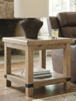 Ridgester - Rectangular End Table - Light Brown - Image 2