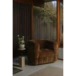 Caro - Side Table Travertine - Beige / Dark Gray - Image 2