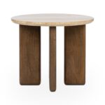 Idella - Travertine Round Table - Image 3