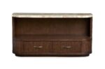 McPherson - Demilune Sofa Table - Burnt Umber - Image 2