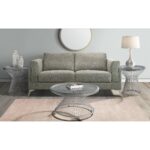 Lavinia - Chrome End Table - White - Image 2