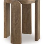 Gavrilley - Accent Table - Gray / White / Brown
