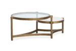 Cassidy - Shaped Cocktail Table - Aged Brass And Volakas Classic - Image 2