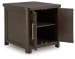 Breckington - Rectangular 2-door End Table - Dark Brown - Image 3