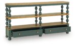 Finnworth - Console Sofa Table - Blue / Brown - Image 2
