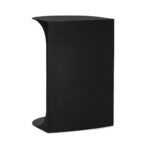 Cote - 16" Metal Accent Table - Black - Image 2