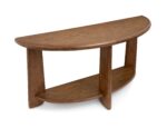Tanner - Demilune Sofa Table - Tawny Brown - Image 2
