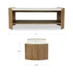 Fern - Coffee Table - White / Light Brown - Image 2