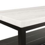 Marcello - Coffee Table With Casters - White - Image 2