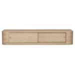 Round - Off Floating Console Table - Natural