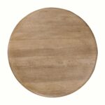 Ilaria - Reclaimed Wood Round Coffee Table - Sand Washed - Image 3