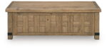 Ridgester - Lift Top Cocktail Table - Light Brown - Image 2