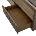 Trilogy - Glass Top Cocktail Table - Cocoa - Image 2