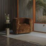 Caro - Side Table Travertine - Beige / Dark Gray - Image 3