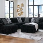 Midnight-Madness - 5 Pc. - 4-Piece Sectional With Laf Corner Chaise, Ottoman - Onyx