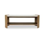 Fern - Coffee Table - White / Light Brown