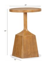 Lindon - Round Pedestal Accent End Table - Image 3