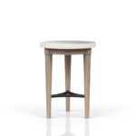 Citrus Heights - Chairside Table With Cement Top - Sand