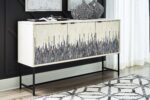 Freyton - Accent Cabinet - White / Gray - Image 3