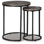 Briarsboro - Accent Table Set (Set of 2) - Black / Gray