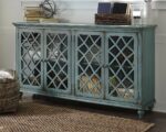 Mirimyn - Accent Cabinet - Vintage Finish - Antique Teal - Image 3