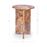 Grace - Accent Table Levante Marble - Orange - Image 2