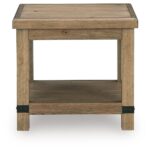 Ridgester - Rectangular End Table - Light Brown - Image 3