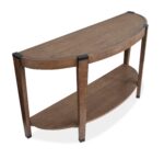 Kaysen - Demilune Sofa Table - Wallaby - Image 3