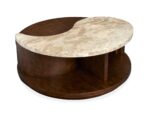 McPherson - Round Cocktail Table With Casters - Burnt Umber - Image 4