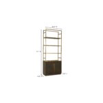 Elliot - Bookshelf - Brown Oak - Image 3