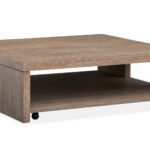 Cypress - Square Cocktail Table With Casters - Spiced Brown