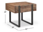 Prescott - Modern Reclaimed Wood Table - Image 6