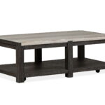 Plum Creek - Rectangular Cocktail Table With Casters - Ravenwood Black