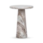 Huxley - Marble Round Accent Table - Image 2