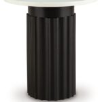Wainstone - Accent Table - Black / White