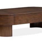 Holloway - Oval Lift Top Cocktail Table - Toasted Almond