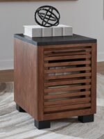 Kallari - Chair Side End Table - Warm Brown / Black - Image 2