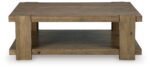 Flangren - Rectangular Cocktail Table - Light Brown - Image 3