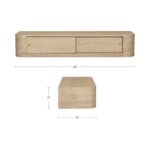 Round - Off Floating Console Table - Natural - Image 3