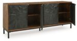 Dorannby - Accent Cabinet - Black / Brown - Image 3