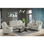Carlo - Power Motion Sofa With Power Headrest, Dropdown Table, Power Strip, LED And Reading Light - Image 4