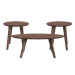 Theo - Three Pack Occasional Set With Coffee Table And 2 End Tables - Walnut