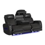 Prime Time - P3 Sofa With I Table, Reading Light, Heat, Massage, LED, And Speaker - Image 2