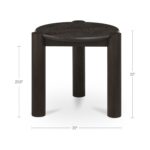 Jack - Side Table - Brushed Dark Brown - Image 3