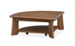 Tanner - Pie Shaped Lift Top Cocktail Table With Casters - Tawny Brown - Image 2