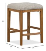 Lindon - Upholstered Stool - Image 5