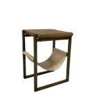 Elure - Sling Chairside Table - Latte