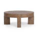 Bristol - Round Coffee Table - Cafe Brown - Image 2
